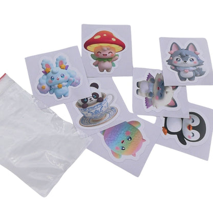 Set 7 Stickere Plushulini - Toate Personajele